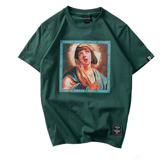 Dear Upsoar God-Virgin Mary Funny Printed T-Shirts